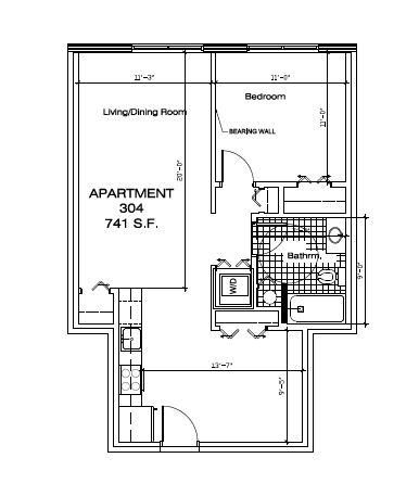 1BR/1BA - The Colonade