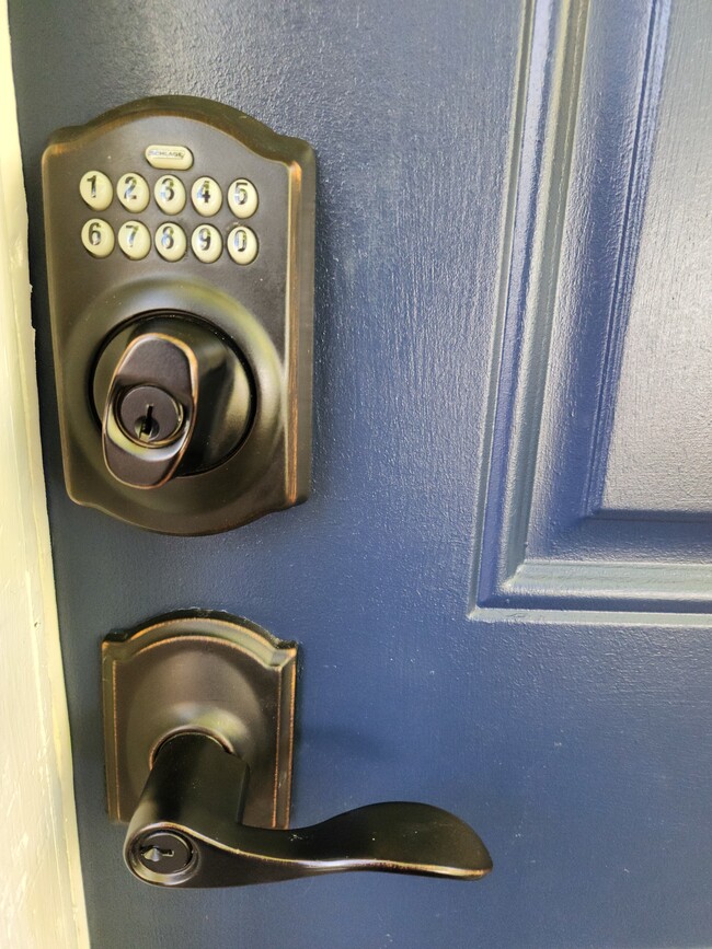 Door code lock - 155 Moxon Dr