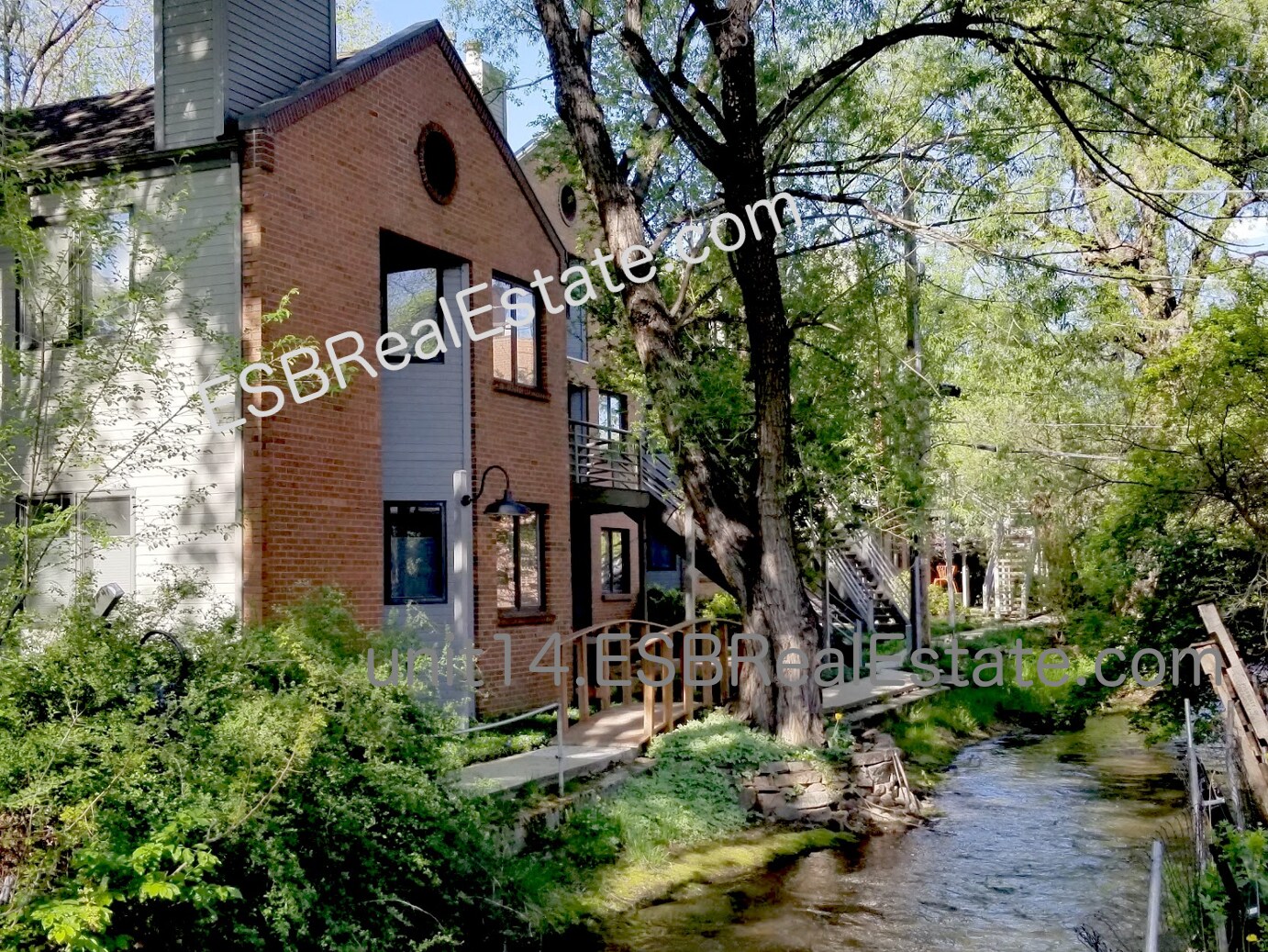 Patio faces the creek! - 1633 18th St