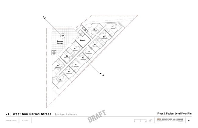 1st Floor - Floor Plan - 740 West San Carlos Urban Village