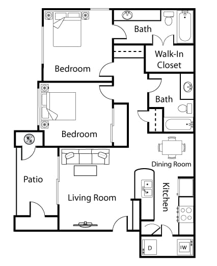 2BR/2BA - Reserve at Thornton