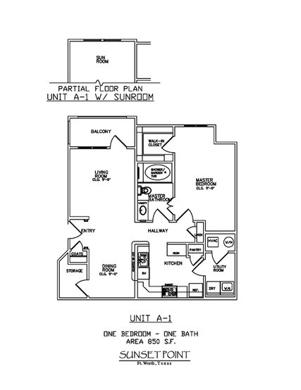 Unit A-1 - Sunset Pointe Apartments