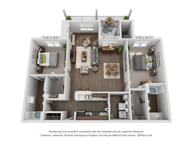 Floorplan - Bear Valley Park Apartments