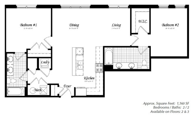2BR/2BA - Columbia Place