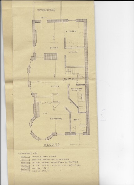 3rd FL floor plan - 6344 Aurelia St