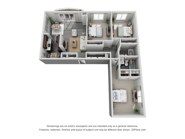 Floorplan - Parkview Apartments