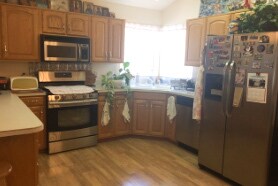 Kitchen with Vaulted Ceiling - 633 W 2325 N