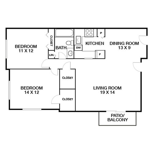 Floorplan - Royal Crest Marlboro Apartment Homes