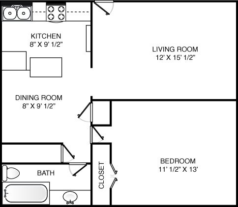 Floorplan - Riviera Apartments