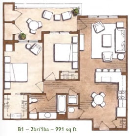 Floorplan - Acequia Lofts