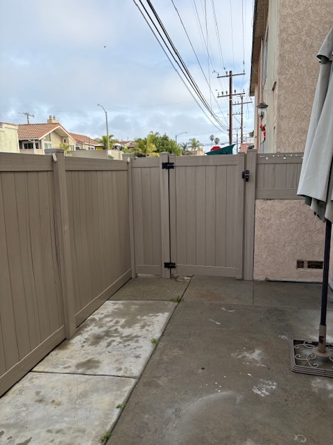 Private Patio Gate Out - 133 Prospect Ave