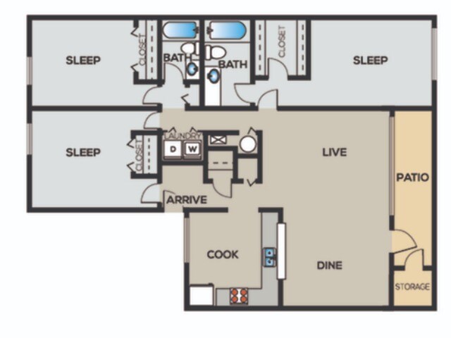 3br/2ba - Spalding Bridge