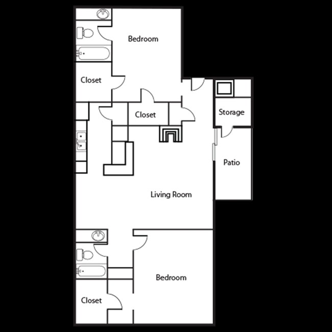 2BR/2BA - Pebblebend Apartments