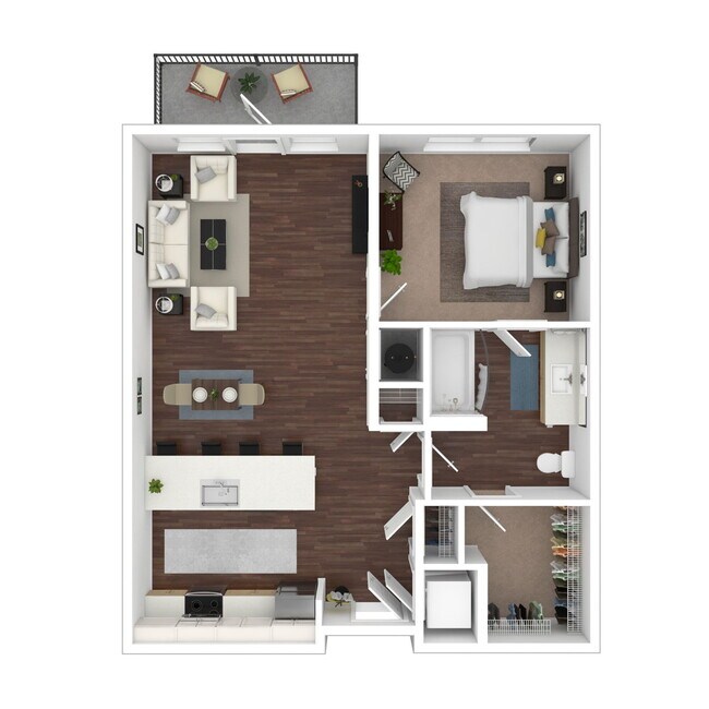 Floorplan - Evren Apartments of Lees Summit