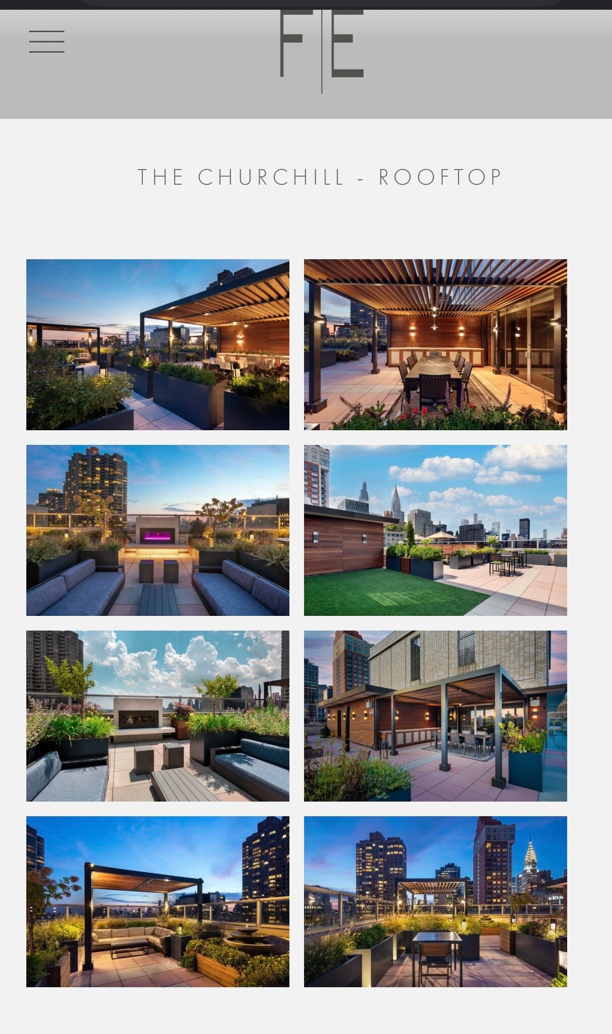 Rooftop gardens and entertainment area - 300 E 40th St