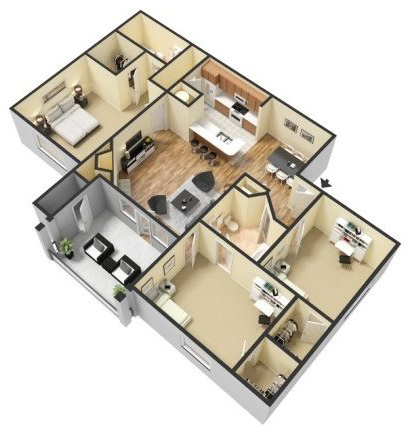 Floorplan - The Crest at Berkeley Lake