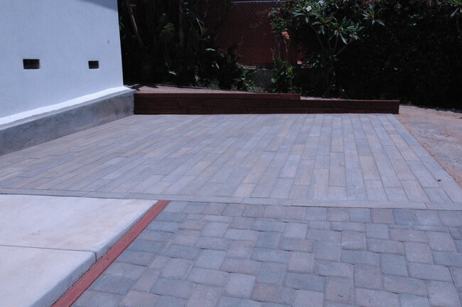 Paver stone deck - 2726 Angus St