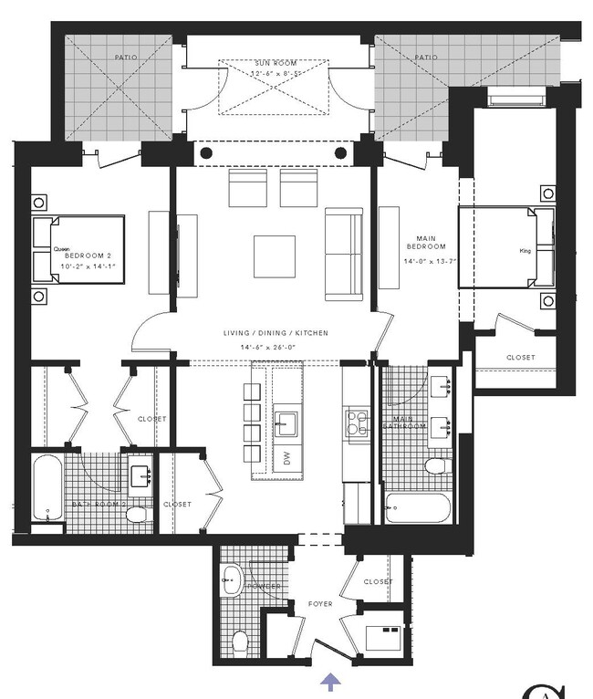 Floorplan - Peabody School Apartments