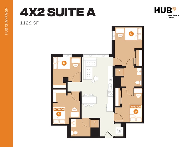 4x2 Suite A - Hub Champaign