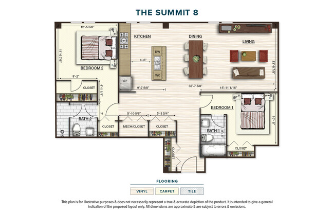 Floorplan - The Pinnacle @ 65