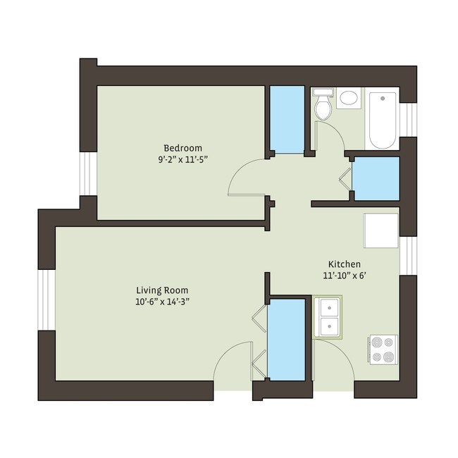 Floorplan - 4721 S. Ellis Avenue