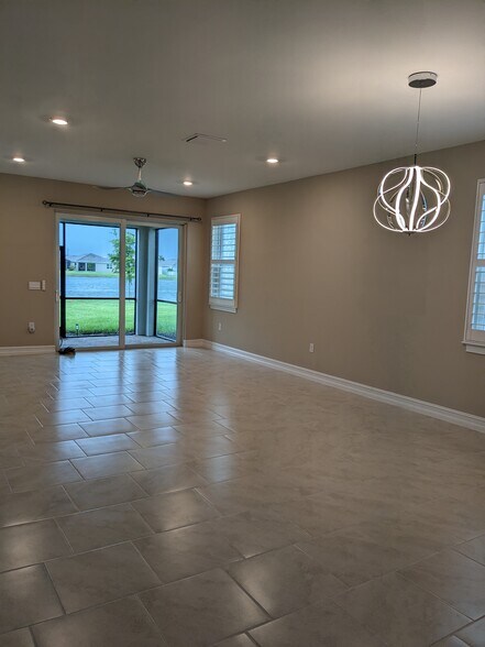 Living room, Water View, Large backyard - 419 Ibiza Loop