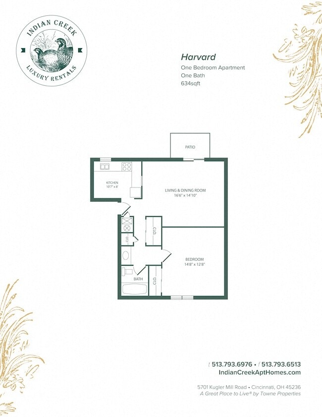 Floorplan - Indian Creek Apartments and Townhomes