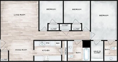 Floorplan - Summit at Valley Heights Apartments