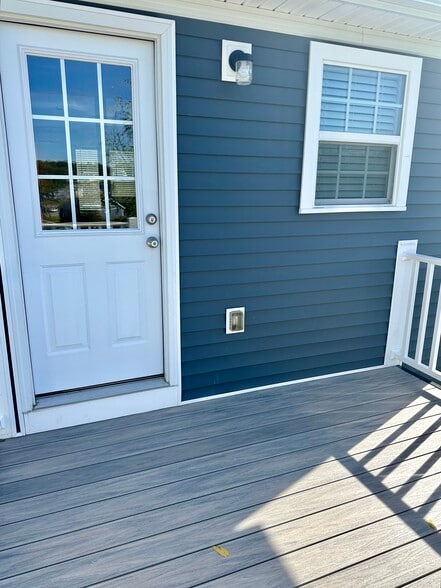 Rear door, deck area - 2312-A Belle Ave NE