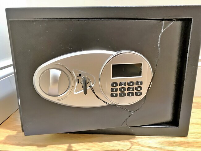 Safe for added security. - 328 Garden St