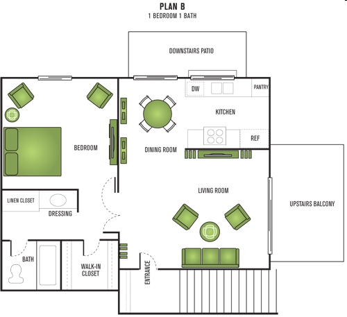 1BR/1BA - Cinnamon Ridge