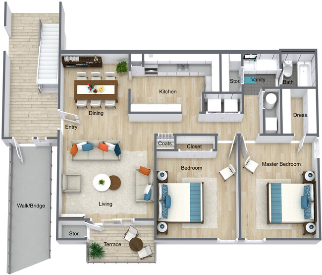 Floorplan - The Langston Apartments