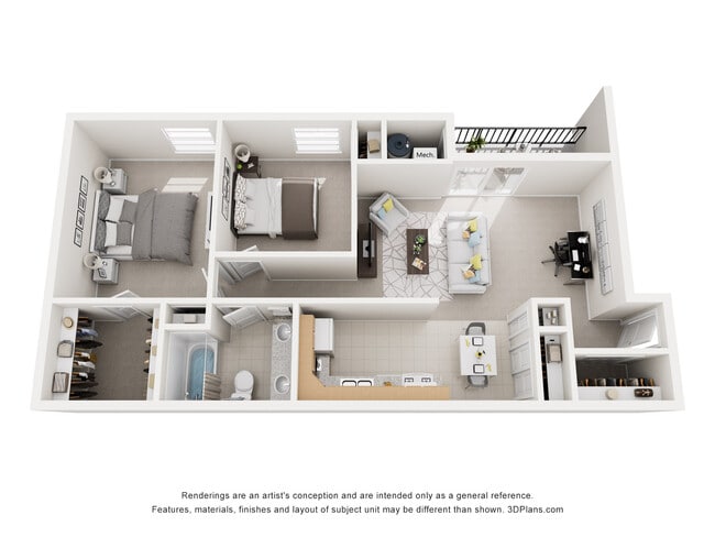 2 Bed 1 Bath - Apartment - Georgetown Apartments & Townhomes