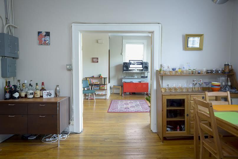 Photo taken in the dining room, looking into the East bedroom - 127 Iowa Avenue