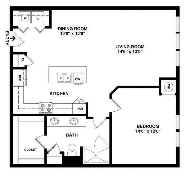 Floorplan - Centric LoHi by Windsor
