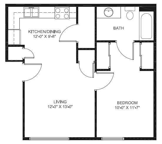 1BR/1BA - Elm Creek Apartments