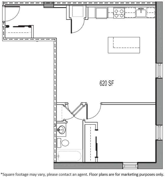 Floorplan - Kenyon Apartments