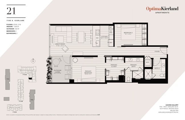 Floorplan - Optima Kierland Tower II