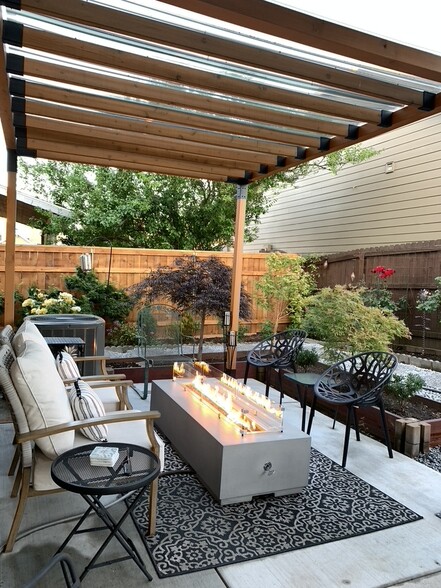 Easy to use gas fire pit - 5401 NE 66th Dr