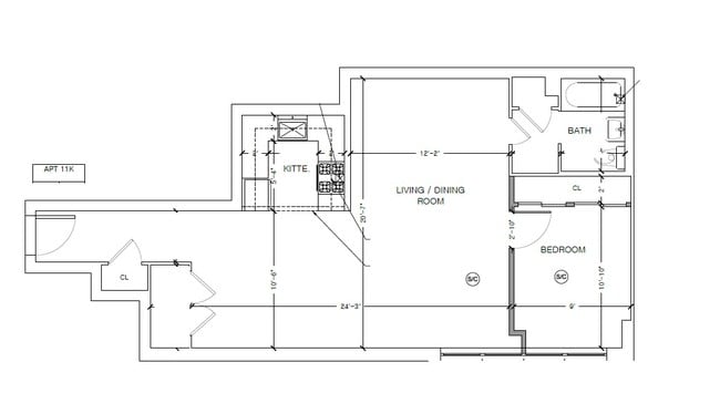 Floorplan - Lexington Towers