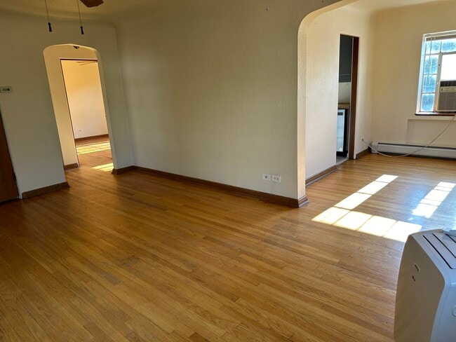 From living room, dining room on right, bedroom in back on left - 2233 Kearney St