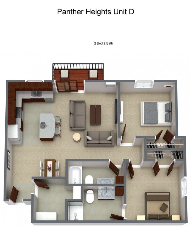 Floorplan - Panther Heights Apartments