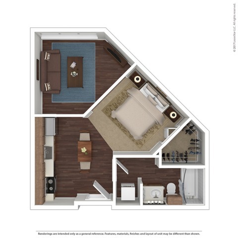 Floorplan - The Noble Apartments