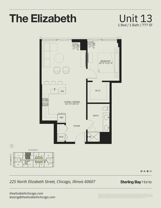 Floorplan - The Elizabeth Chicago