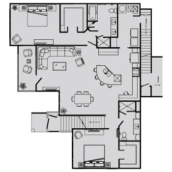 Floorplan - BelleMeade Apartments