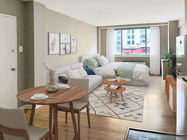 Studio (virtually staged) - The Palisades at Logan Circle