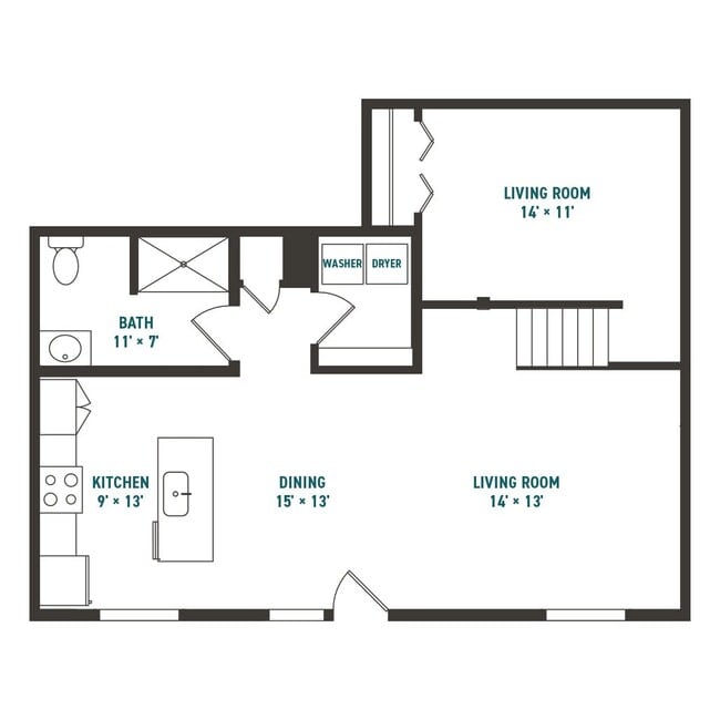 Supernova Deluxe 893 1x1 - Northside Apartments
