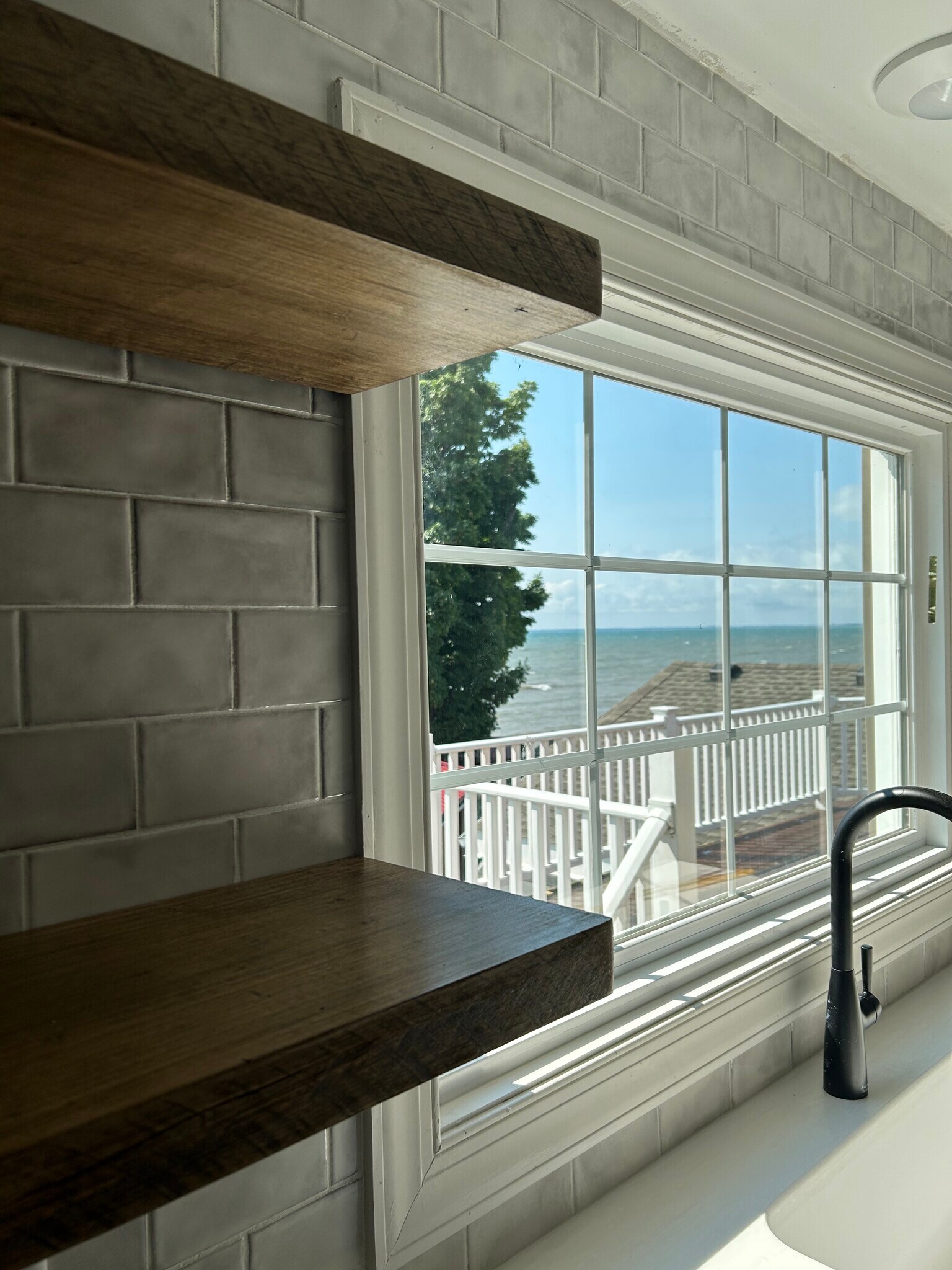 View of Lake Erie from large kitchen window - 4188 Lake Shore Rd