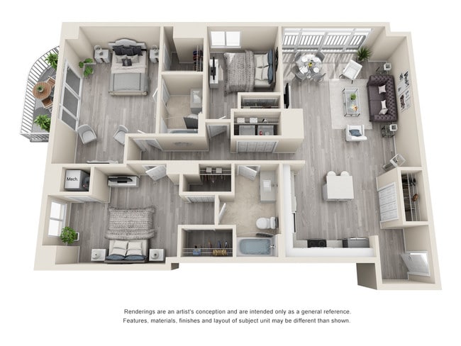 Floorplan - The Cosmopolitan Apartments