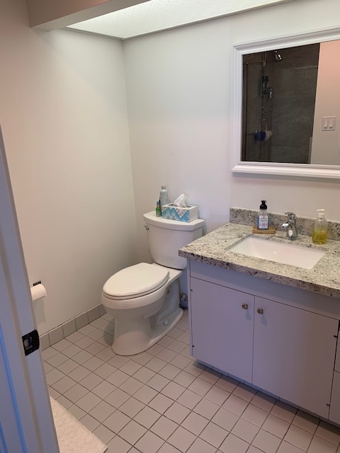 Guest bath vanity (shower same as master) - 1200 Riverside Dr